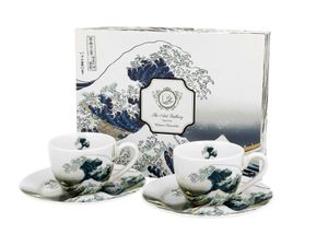 Zestaw 2 filiżanek espresso Hokusai The Great Wave 90 ml