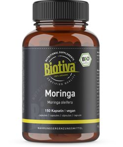 Biotiva Moringa (150 Kapseln) aus biologischem Anbau