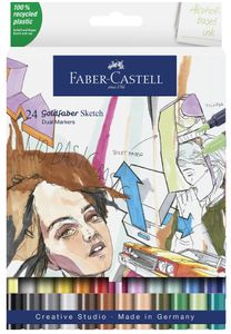 FABER-CASTELL Sketch Marker GOLDFABER 24er Etui