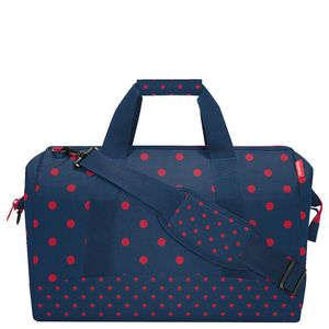 reisenthel allrounder L, cestovná taška, športová taška, taška cez rameno, lekárska taška, taška, polyesterová tkanina, Mixed Dots Red, 30 L, MT3075