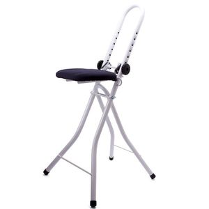 MSV Verstellbare Stehhilfe Sitzhilfe Stehsitz Bügelstuhl Bügelhilfe
