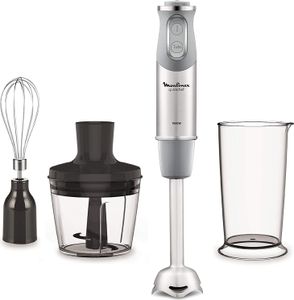Moulinex quickchef Stabmixer mit 3 Zubehörteilen Edelstahl Hand Mixer Smoothie