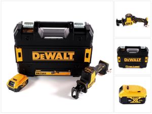Akumulatorowa pilarka szablasta DeWalt DCS 369 NT 18 V + 1x akumulator 5,0 Ah + TSTAK - bez ładowarki