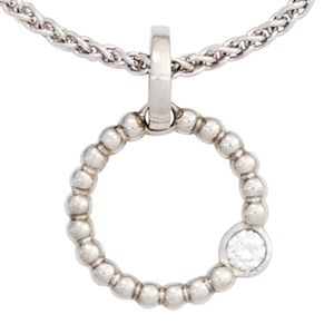 JOBO Anhänger 950 Platin 1 Diamant Brillant 0,05ct. JOBO Anhänger 950 Platin 1 Diamant Brillant 0,05ct.