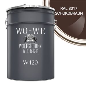 Holzfarbe Holzlack Holzanstrich Holzbeschichtung W420 - Schokobraun RAL 8017 - 10L