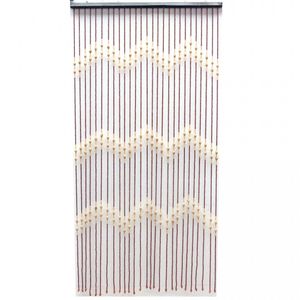 Türvorhang Bambus Tür Vorhang Fadenvorhang Holz Ringe Fliegenvorhang Raumteiler