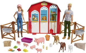 Barbie "Spaß auf dem Bauernhof" Spielset mit zwei Puppen