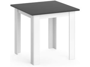 Vicco Jídelní stůl Karlos, 80 x 80 cm, Antracit/Bílá
