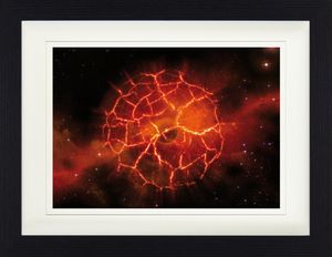Der Weltraum Gerahmtes Bild Mit Edlem Passepartout | Wand-Bilder | Im Bilderrahmen - Black Hole Sun (30 x 40 cm)