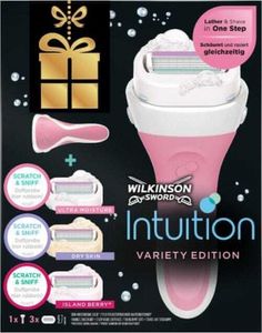 Wilkinson Intuition Variety MIX - holící strojek a 3 náhradních hlavice