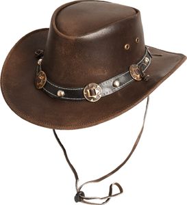 SCIPPIS CONCHO Outdoorhut Westernhut Lederhut Australienhut Cowboyhut  Reithut Freizeithut Braun XL