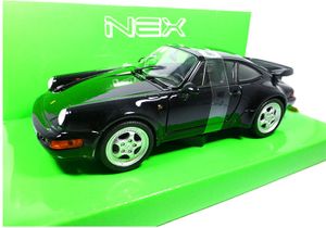 Welly 24023SW Porsche 911 (964) Turbo 1990 schwarz 1:24