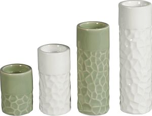 Teelichthalter Porzellan 4er Set