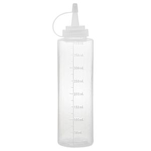 SIDCO Soßenflasche Kunststoff Quetschflasche Spender Squeeze Flasche 400 ml Ketchup Senf