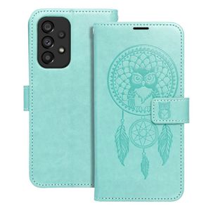 MEZZO Pouzdro typu kniha pro SAMSUNG GALAXY A53 5G dreamcatcher zelené
