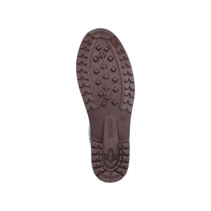 Rieker Damen Stiefelette Gummistiefel glänzend gezacktes Sohlenprofil P8290, Größe:38 EU, Farbe:Blau