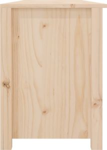 vidaXL Ławka na buty 160x36,5x50 cm lite drewno sosnowe