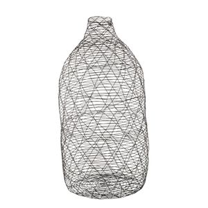 Dekovase "Juanita" aus Eisen in schwarz, 35 cm - Gitter Design - Handarbeit - Vase, Blumenvase, Dekovase, Bauhaus, Moder, Ausgefallen