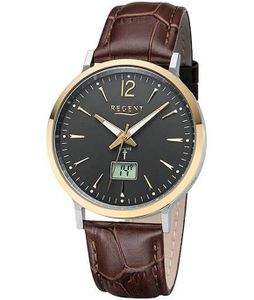 Regent Uhr Herren Analog Digitale Funk Armbanduhr Modell BA-413