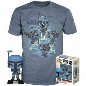 Funko Star Wars Mandalorian L Figur + T-Shirt Set