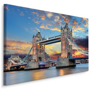 Fabelhafte Canvas LEINWAND BILDER 100x70 cm XXL Kunstdruck Tower Bridge London