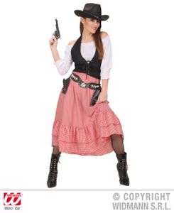 Damen Kostüm Cowgirl Western Lady -  Wild West Verkleidung Frau Gr. S - L Gr. S
