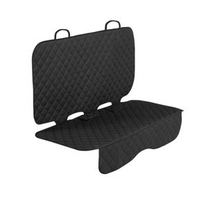 CARETERO Hundedecke Auto Autoschondecke Auto Rückbank ISOFIX, 127x125cm, Schwarz