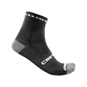 Castelli Rosso Corsa Pro 9 Sock Black L/XL Skarpety kolarskie