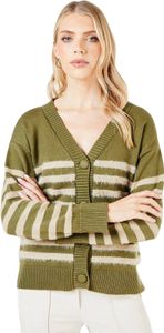 Principles - Strickjacke für Damen DH7952 (42 DE) (Khakigrün) Principles - Strickjacke für Damen DH7952 (42 DE) (Khakigrün)