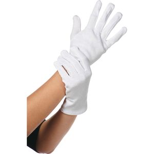 Weiße Handschuhe für Halloween, Karneval & Fasching