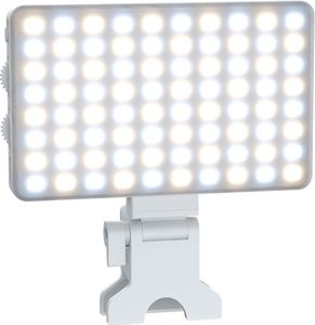 Selfie Licht Panel mit Klammer Telefonhalter 3 Lichtmodi Videolicht Handy LED High Power 2000mAh Akkus  Led Videokonferenz Leuchte für Phone/Tablet/Laptop,TikTok Live Streaming