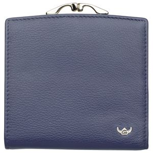 Golden Head Madrid RFID Protect French Coin Purse Wallet Blue