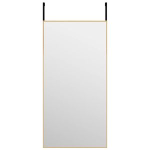 vidaXL Türspiegel Golden 40x80 cm Glas und Aluminium