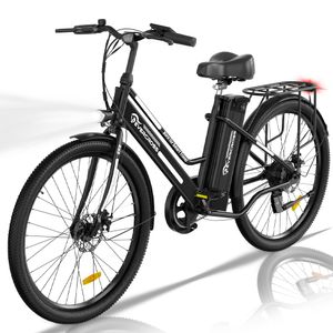 Evercross E-Bike, Elektrofahrrad  citybike 36V 12AH Elektro Trekkingrad 26" cityrad 35- 90km