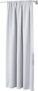 WOLTU Vorhang Gardinen Blickdicht mit Kräuselband für Schiene 250 g/m² Schwerer Thermovorhang, Weiß 135x225cm (1 Stück)
