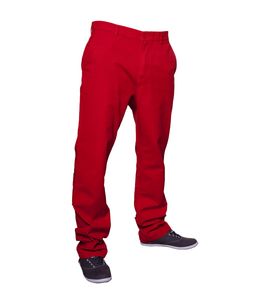URBAN CLASSICS HERREN CHINO PANTS HOSE, Größe:28, Farbe:red