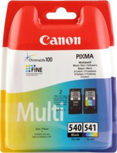 Canon PG-540 + CL-541 czarne, kolorowe głowice drukujące, zestaw 2 szt