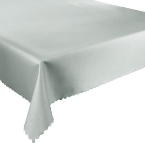 Wasserdichte Polyester Gartentischdecke Grau 130x200 cm