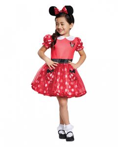 Minnie Mouse Kinder Kostümkleid Rot für Karneval und Halloween Größe: Baby