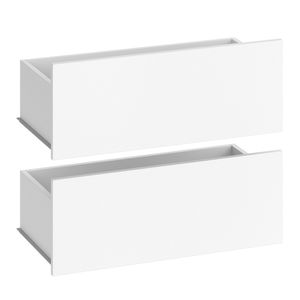 Vicco Kleiderschrank Guest, 69.8 x 26.4 cm 2er Set, Weiß