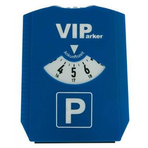 Parkscheibe Blau Aufdruck " VIP Parker " Eiskratzer mit 2 Einkaufswagen Chips