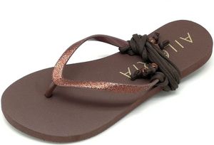 AILORIA PAMPELONNE - Sandały stringi BROWN Rozmiar: 34