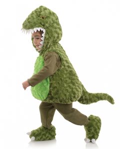 Grüner T-Rex Dino Baby & Kleinkinderkostüm für Kinderfasching Größe: L