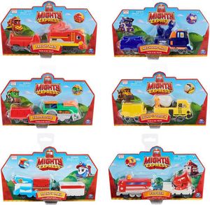 Spin Master 6060197 - Mighty Express Push-and-Go Zug mit Güterwaggon sortiert