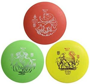 Yikun Soft Disc Golf Set 3 in 1 Outdoor Discgolf-Set für Kinder und Erwachsene Outdoor Spielzeug Frisbees Disc Outdoorspielzeuge Gartensport & Spiele Flying Ring