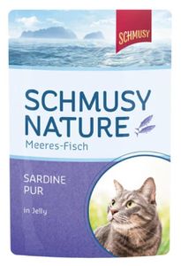 Schmusy-Nature | Morské ryby - Sardinky čisté v želé - 24 x 100g ¦ vlhké krmivo pre mačky v sáčku