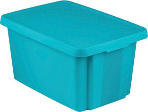 Úložný box ESSENTIALS 45l s víkem modrý