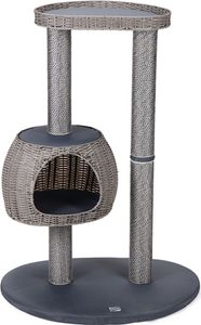 Karlie Nicky Outdoor Kratzbaum Spielbaum Katzenkratzbaum grau 77x57x110 cm