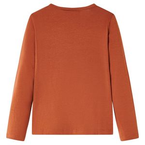 vidaXL Kinder-Langarmshirt Cognac 128