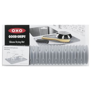 OXO Große Trockenmatte aus Silikon 43x32 cm, grau